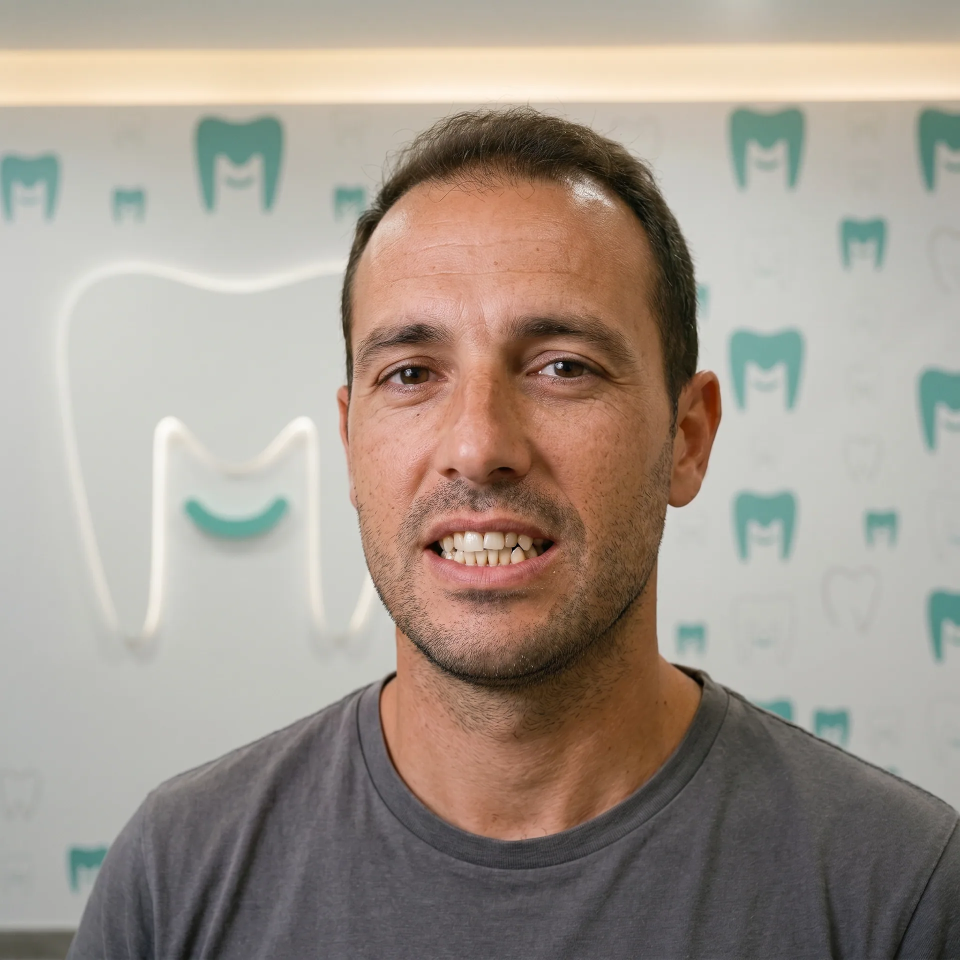 Caso de ortodoncia invisible MAKEDA smile. antes — recidiva post-brackets